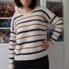 Deutzia - Pull marinière au tricot pour femme - Patron de tricot - Jacquard et textures - Maloraé Designs