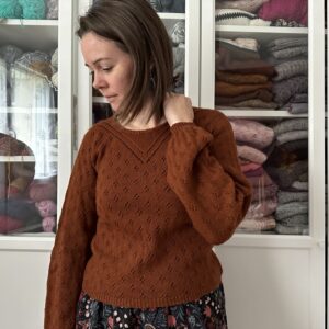 Stipa - Pull au tricot pour femme - Dentelle - Novembre 2023 - Maloraé Designs