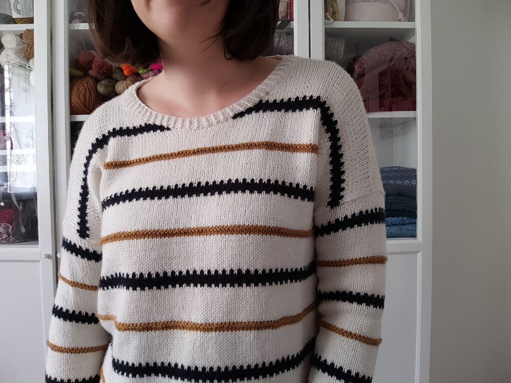 Deutzia - Pull marinière au tricot pour femme - Patron de tricot - Maloraé Designs