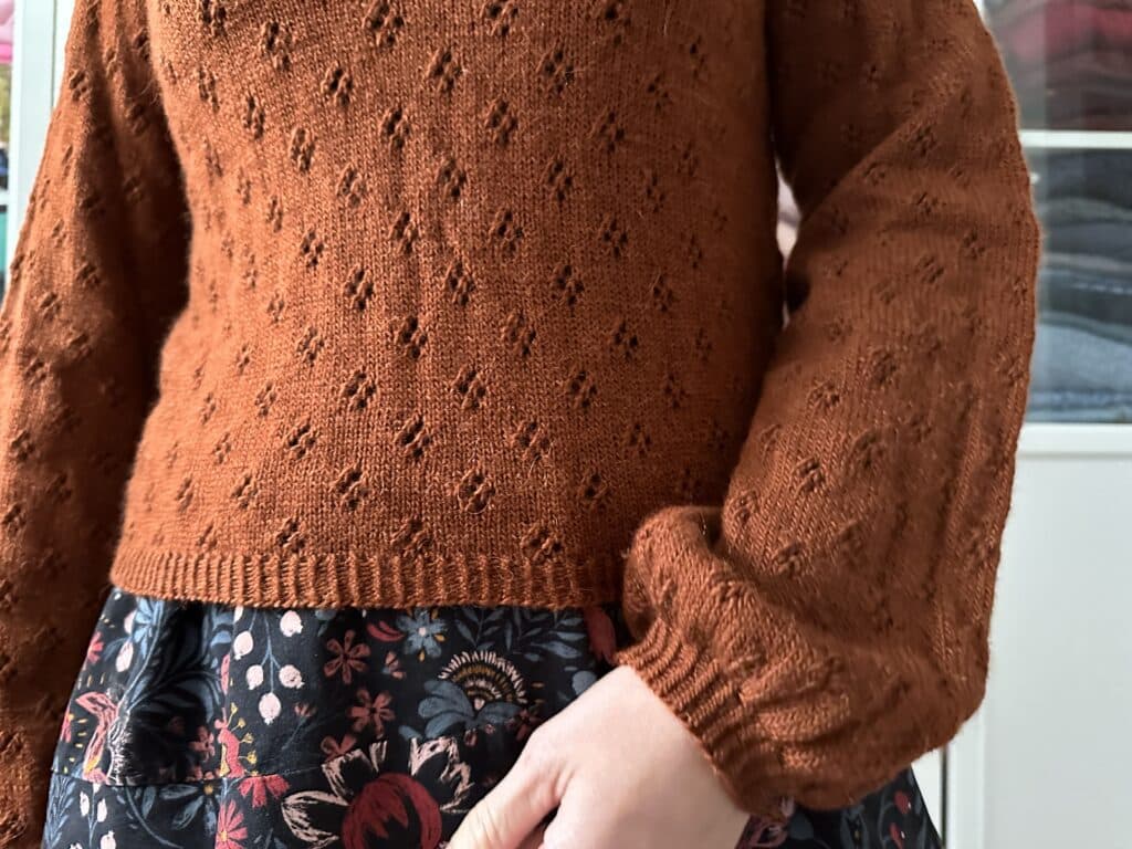 Stipa - Pull femme au tricot - Dentelle - Patron tricot -Maloraé Designs