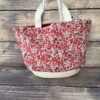 Paniers à projets tricot nomade - Fleurs Roses - Taille S - Accessoires tricot - Maloraé Designs