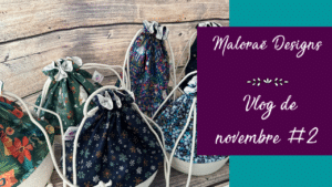 Vlog novembre 2023 #2 – Un peu de couture, beaucoup de tricot ! - Vidéo tricot - Les coulisses - Maloraé Designs