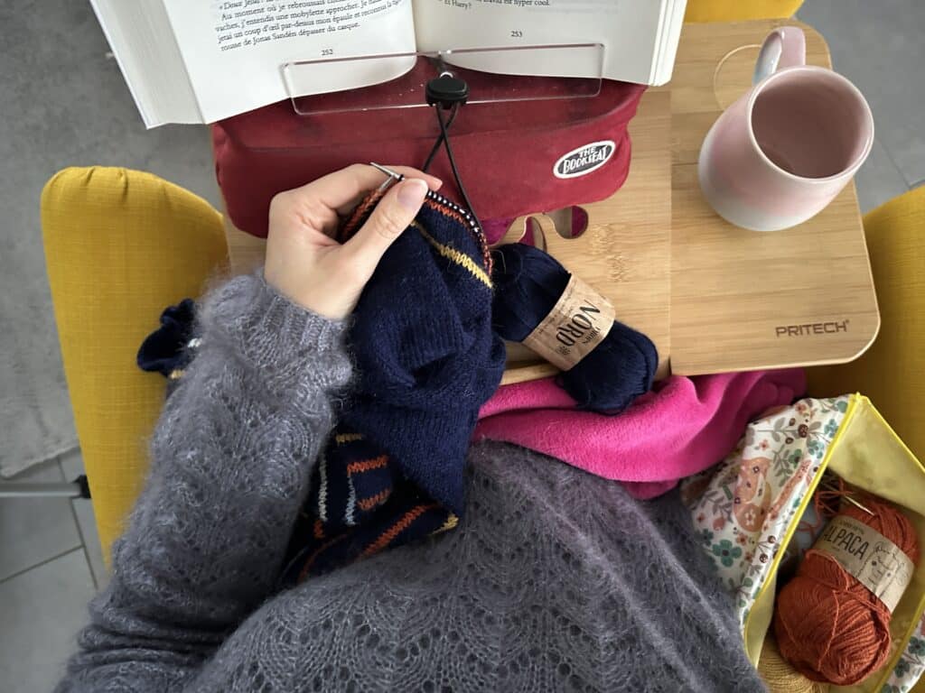 Résumé décembre 2023 – Avalanche de tricot en cours ! - Résumé de décembre - Les coulisses - Maloraé Designs