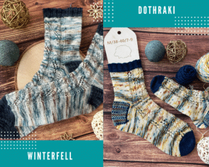 Winterfell et Dothraki, patrons de chaussettes (Appel au test) ! - Patron de tricot - Maloraé Designs