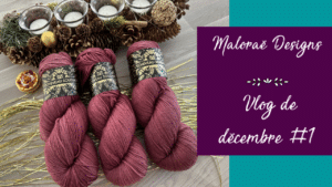 Vlog décembre 2023 #1 – Seulement du tricot ! - Les coulisses - Vidéo tricot - Maloraé Designs