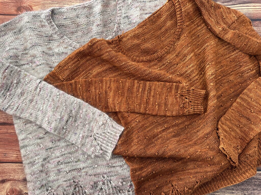 Malva sweater, un duo de pull cosy et féminin ! - Patron de tricot - Maloraé Designs