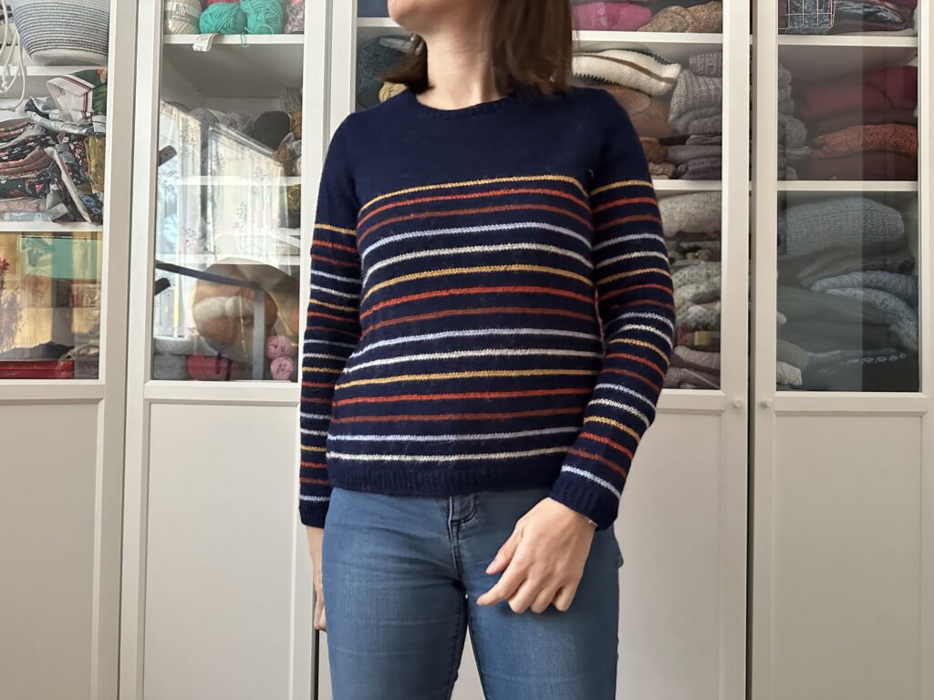 Orobanche, un joli pull rayé au tricot ! (Appel au test) - Maloraé Designs