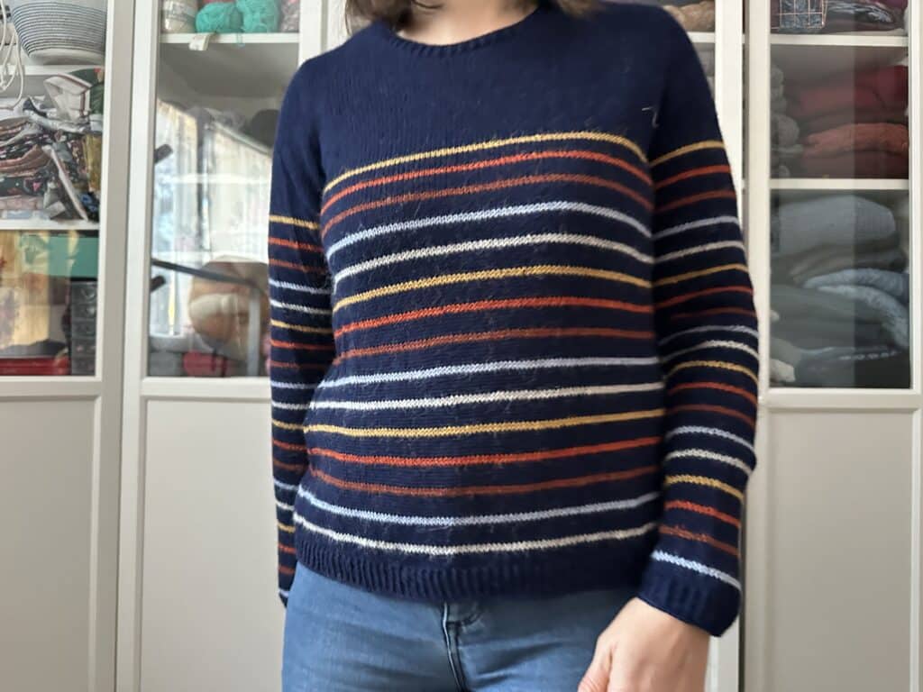Orobanche, un joli pull rayé au tricot ! (Appel au test) - Maloraé Designs