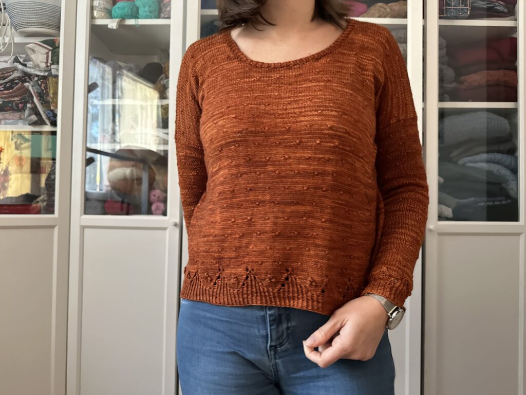 Malva sweater - Patron de tricot femme  - version fingering - Maloraé Designs