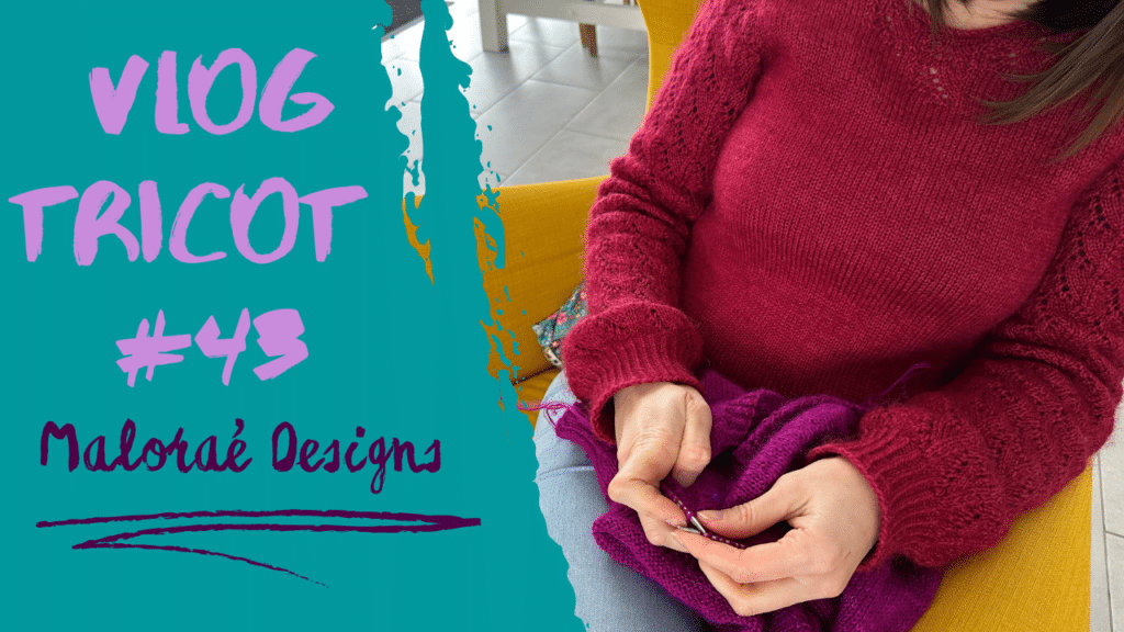 Vlog tricot #43 – Du tricot et des paniers à projets! - Vidéo tricot - Maloraé Designs