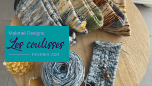 Vlog février 2024 #1 – De jolis tricots et de la laine ! - Vidéo tricot - Les coulisses - Maloraé Designs