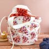 Panier projets tricot Nomade - Bouquets - Taille M - Accessoire tricot - Maloraé Designs