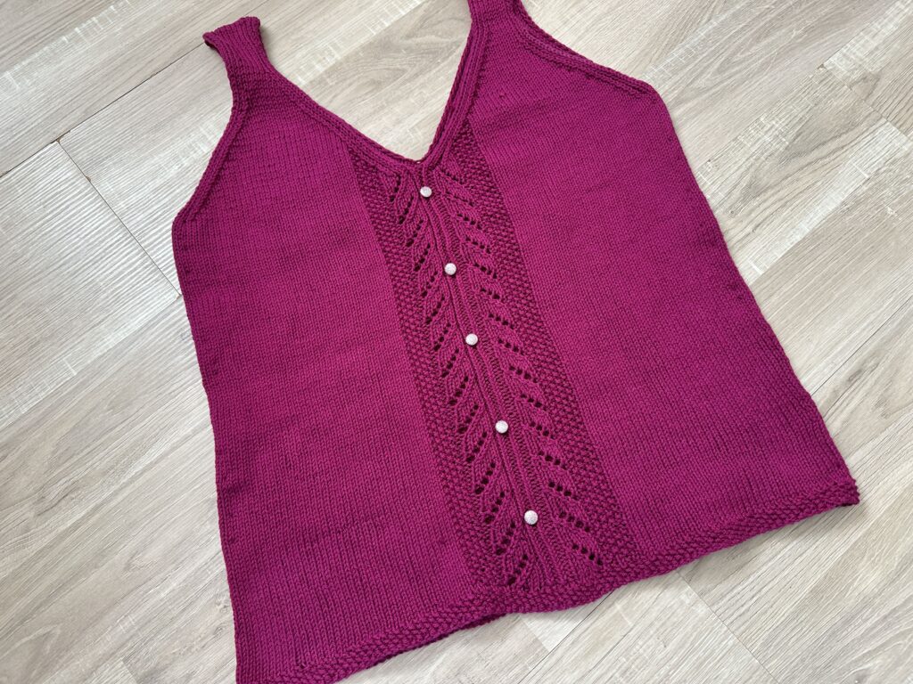 Delos, un joli débardeur au tricot ! (Appel au test) - Patron de tricot - Maloraé Designs