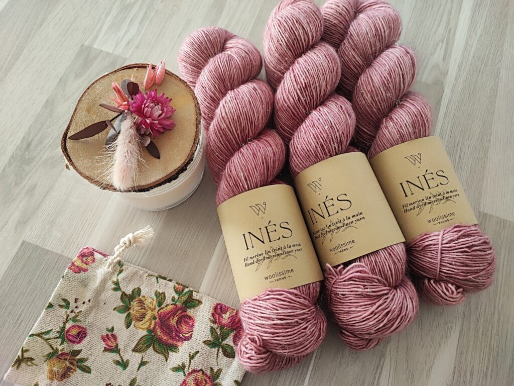 Laine Inès de Woolissime - Liseron - Maloraé Designs