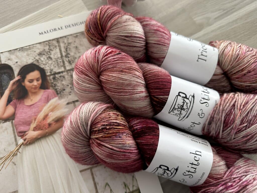 Laine Extrafine fingering de Tricot & Stitch - Liseron - Maloraé Designs