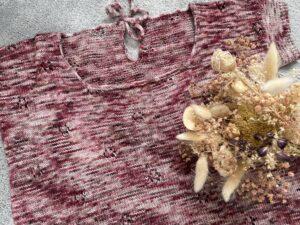 Liseron, un joli top estival tricoté en dentelle ! - Patron de tricot femme - Maloraé Designs