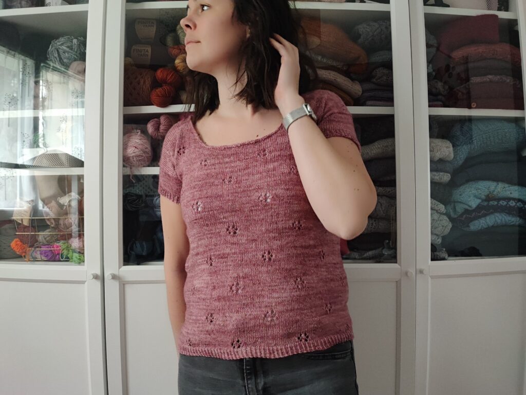 Liseron, un joli top estival tricoté en dentelle ! - Patron de tricot femme - Maloraé Designs