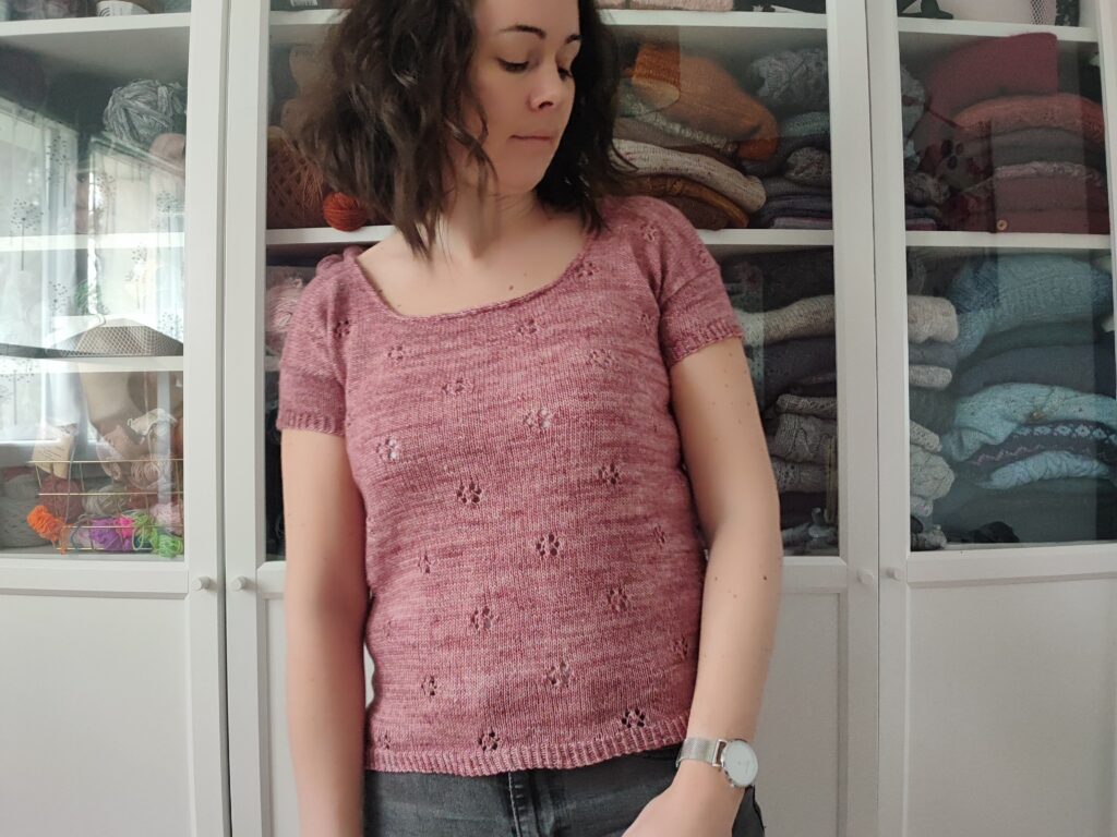 Liseron, un joli top estival tricoté en dentelle ! - Patron de tricot femme - Maloraé Designs