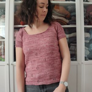Liseron, un joli top estival tricoté en dentelle ! - Patron de tricot femme - Maloraé Designs
