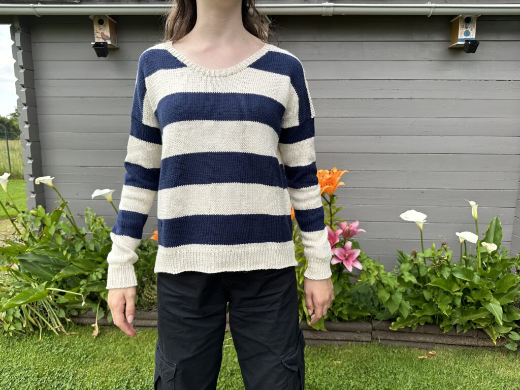 La mini marinière - Patron de pull au tricot - Maloraé Designs