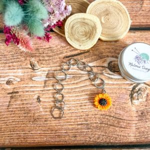 Compte-rangs tricot - Tournesols - Accessoires tricot - Maloraé Designs