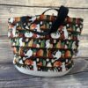 Paniers à projets tricot nomade - Chats & livres - Taille M - Accessoires tricot - Maloraé Designs