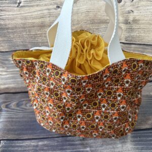 Paniers à projets tricot nomade - Gnome tournesol - Taille M - Accessoires tricot - Maloraé Designs