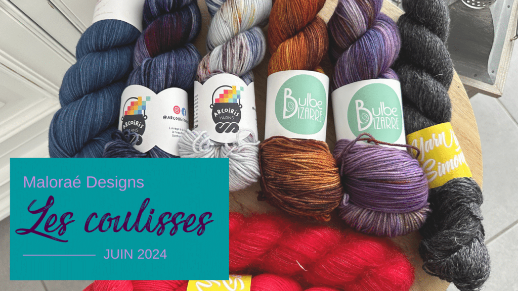 Vlog juin 2024 – Jolis tricots et nouvelle collection de paniers ! - Vidéo tricot - Maloraé Designs