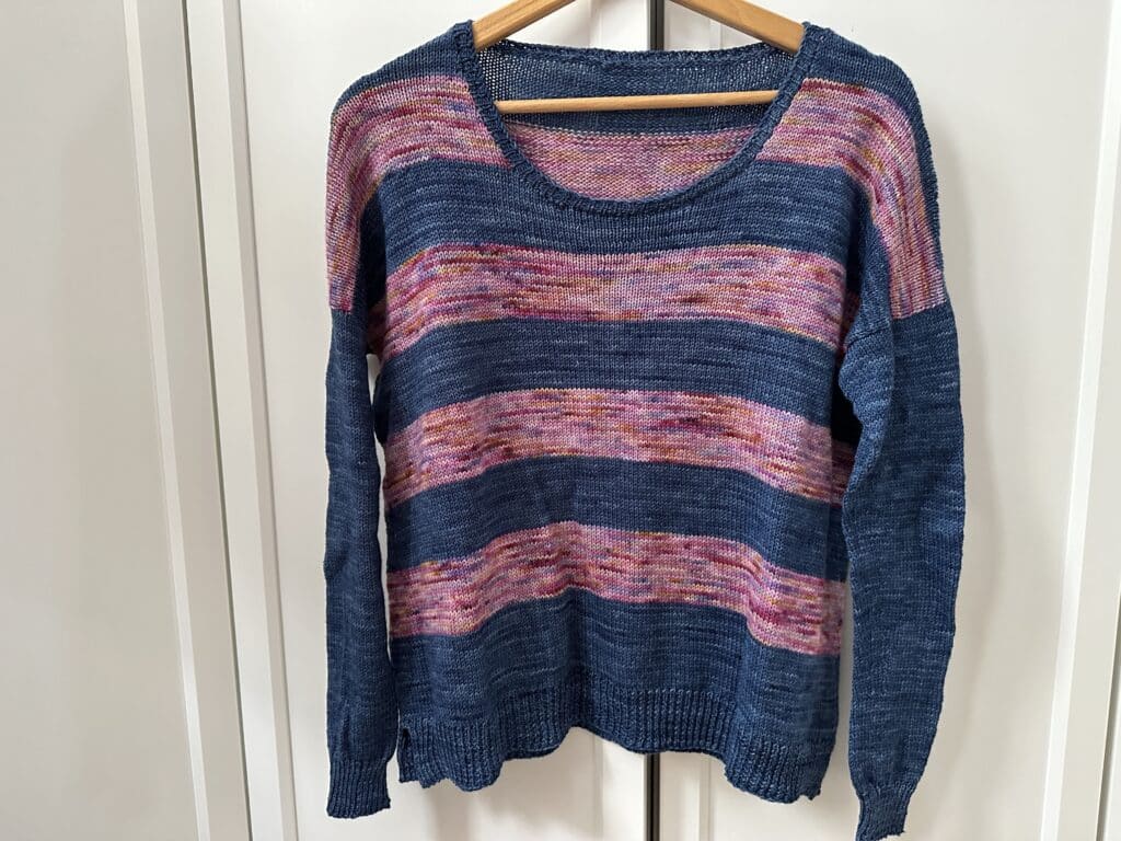 La mini marinière -  Podcast épisode 62 - Patron de tricot pour femme et enfants - Rayures - Maloraé Designs