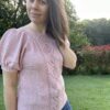 Alissar - Tee-shirt raglan au tricot pour femme - Dentelle - Patron de tricot - Août 2024 - Maloraé Designs