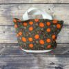 Paniers à projets tricot nomade - Citrouilles - Taille M - Accessoire tricot - Maloraé Designs