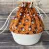 Panier projets tricot - Gnomes Halooween - Taille M - Accessoire tricot - Maloraé Designs