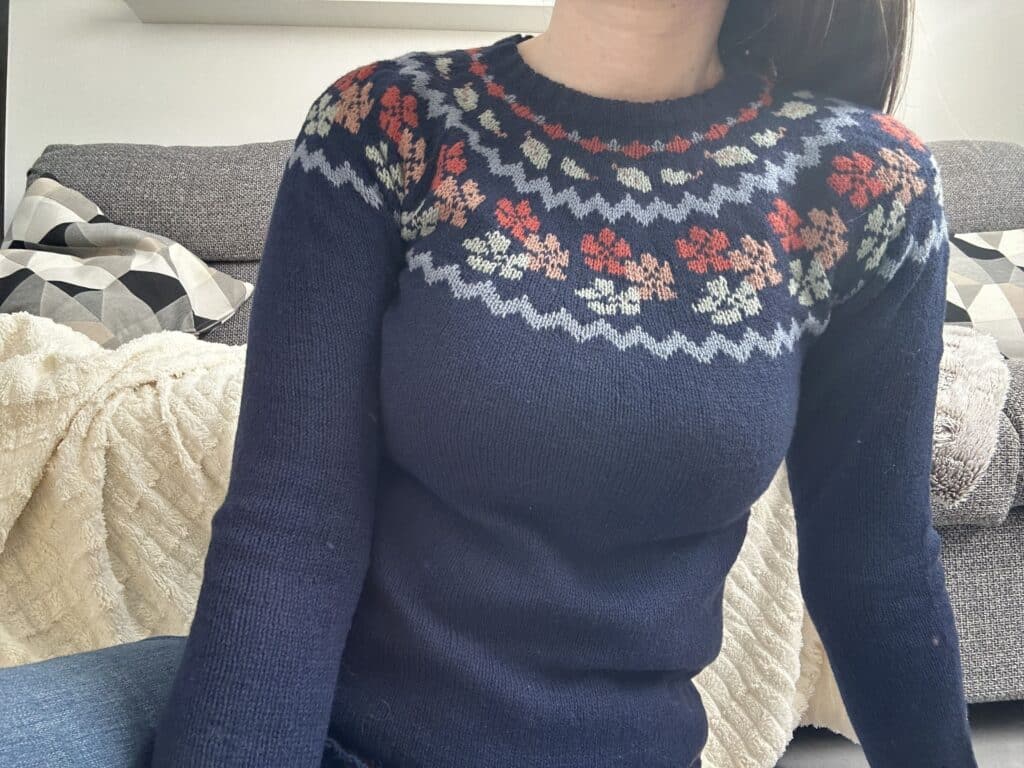 Nature sweater - Patron de tricot - Pull tricot - Mailles d'automne - Maloraé Designs