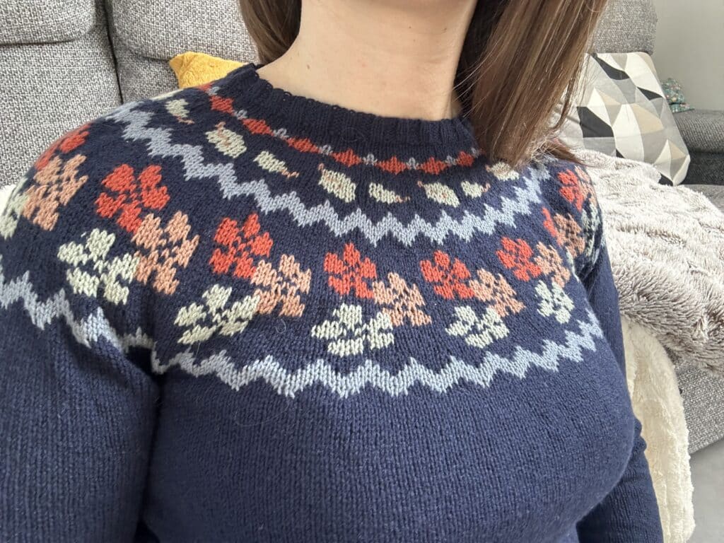 Nature sweater - Patron de tricot - Pull tricot - Mailles d'automne - Maloraé Designs