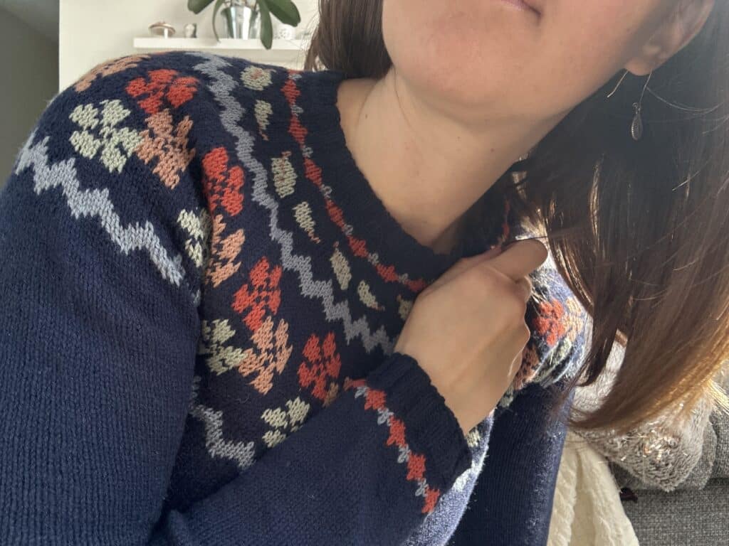 Nature sweater - Patron de tricot - Pull tricot - Mailles d'automne - Maloraé Designs