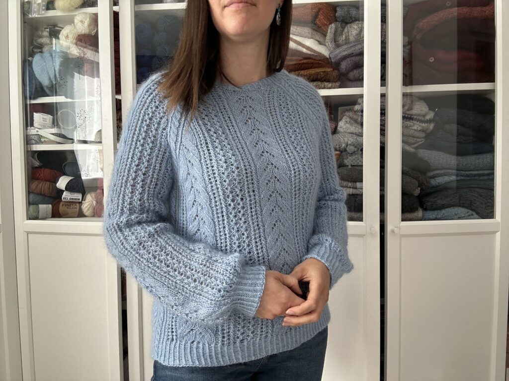 Grémil - Pull au tricot - Patron tricot - Dentelle - Maloraé Designs