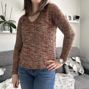 Pansy - Pull au tricot - Patron tricot - Mailles d'automne - Maloraé Designs