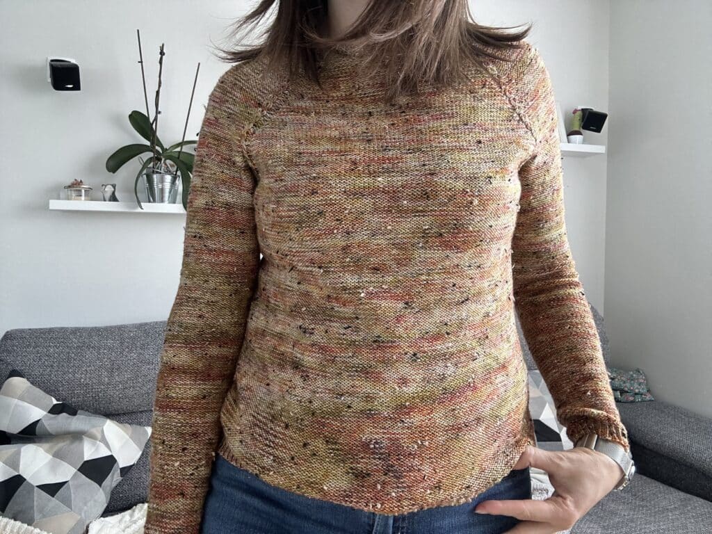 Tweedy sweater - Pull au tricot - Patron tricot - Mailles d'automne - Maloraé Designs