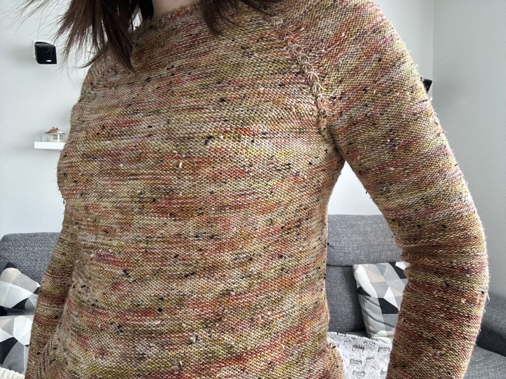 Tweedy sweater - Pull au tricot - Patron tricot - Mailles d'automne - Maloraé Designs