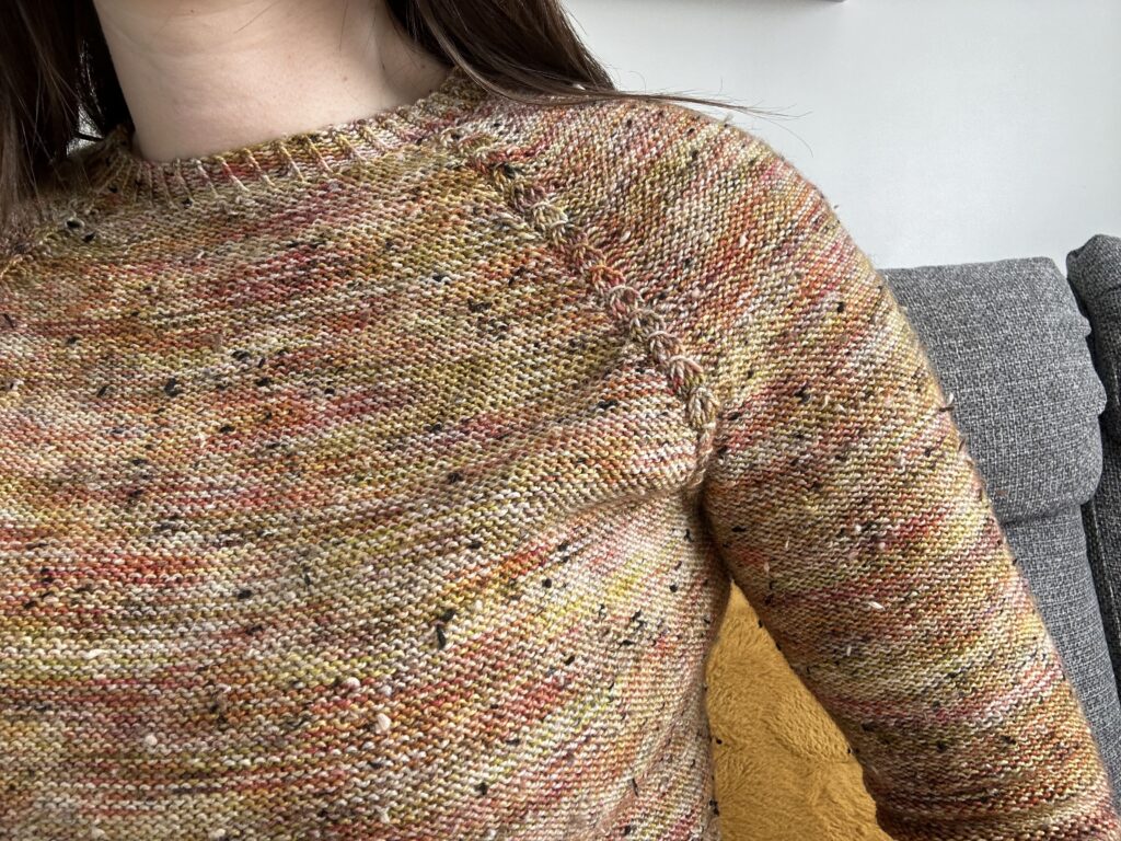 Tweedy sweater - Pull au tricot - Patron tricot - Mailles d'automne - Maloraé Designs