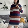 Cléome - Robe au tricot - Patron tricot - Mailles d'automne - Maloraé Designs