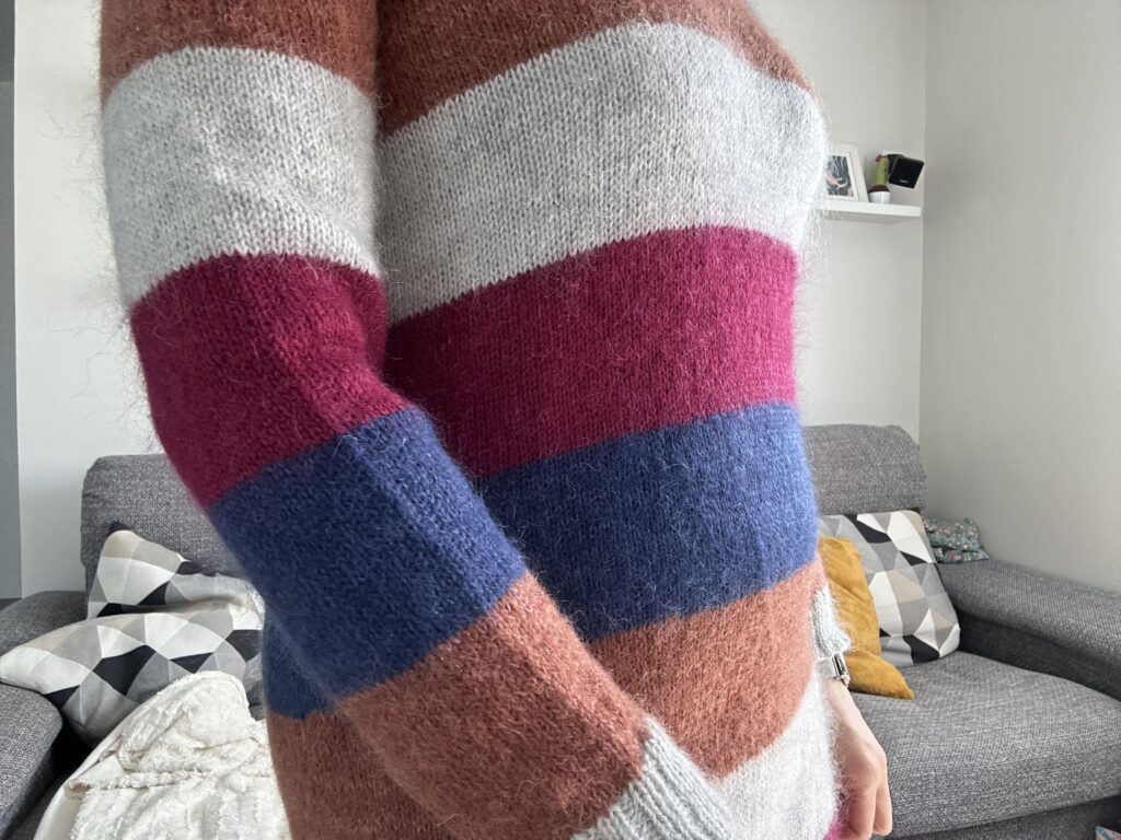 Cléome - Robe au tricot - Patron tricot - Mailles d'automne - Maloraé Designs