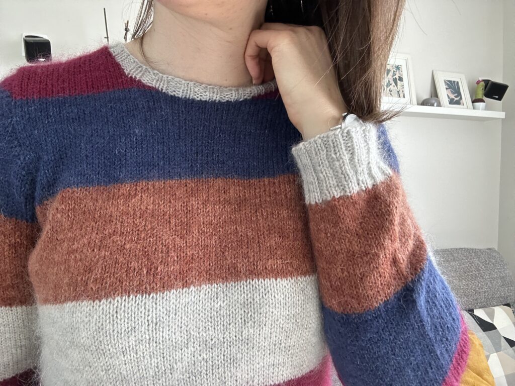 Cléome - Robe au tricot - Patron tricot - Mailles d'automne - Maloraé Designs