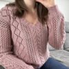 Vanda, un superbe patron de pull tricoté en dentelle !! - Patron de tricot - Maloraé Designs
