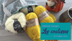 Vlog octobre 2024 – De nouveaux tricots sur mes aiguilles ! - Vidéo tricot - Maloraé Designs