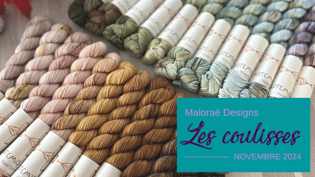 Vlog novembre 2024 - Entre le tricot et un nouveau salon.. - Vidéo tricot - Maloraé Designs