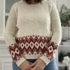 Tritoma - Patron de décembre 2024 - Pull au jacquard pour femme - Patron de tricot - Maloraé Designs
