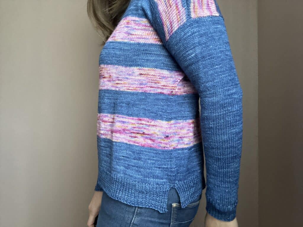 La mini marinière - Pull au tricot gratuit - Femme - Rayures - Maloraé Designs