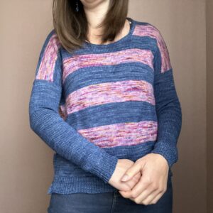 La mini marinière - Pull au tricot gratuit - Femme - Rayures - Maloraé Designs