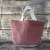 Paniers à projets tricot nomade - Velours rose - Taille M - Maloraé Designs